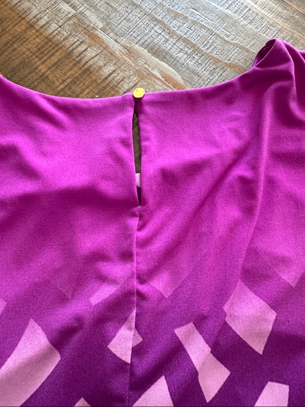 Calvin Klein Purple and Black Ombre Geometric Sleeveless Top - Picture 3 of 3